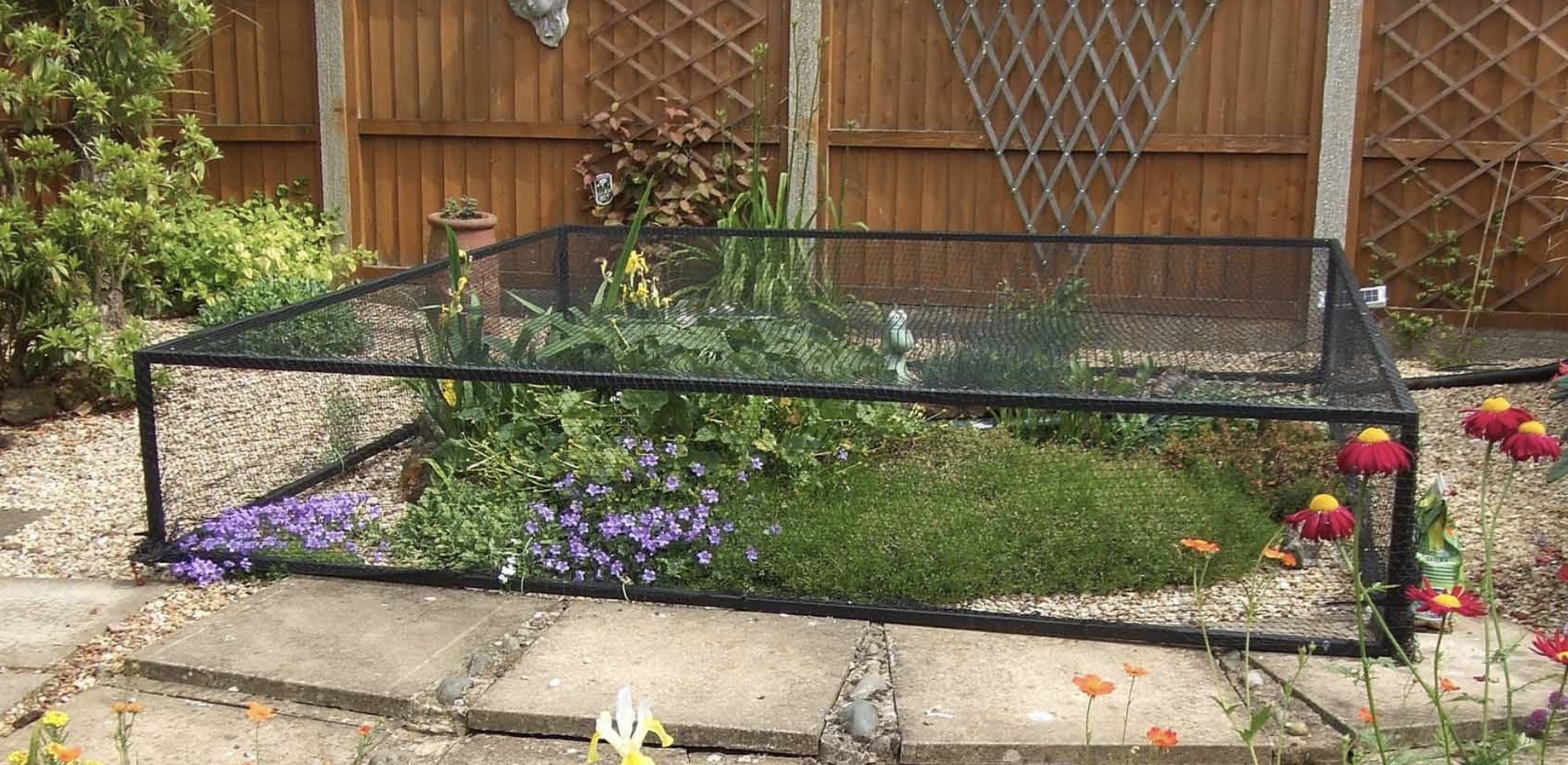 Raised Steel Pond Cover