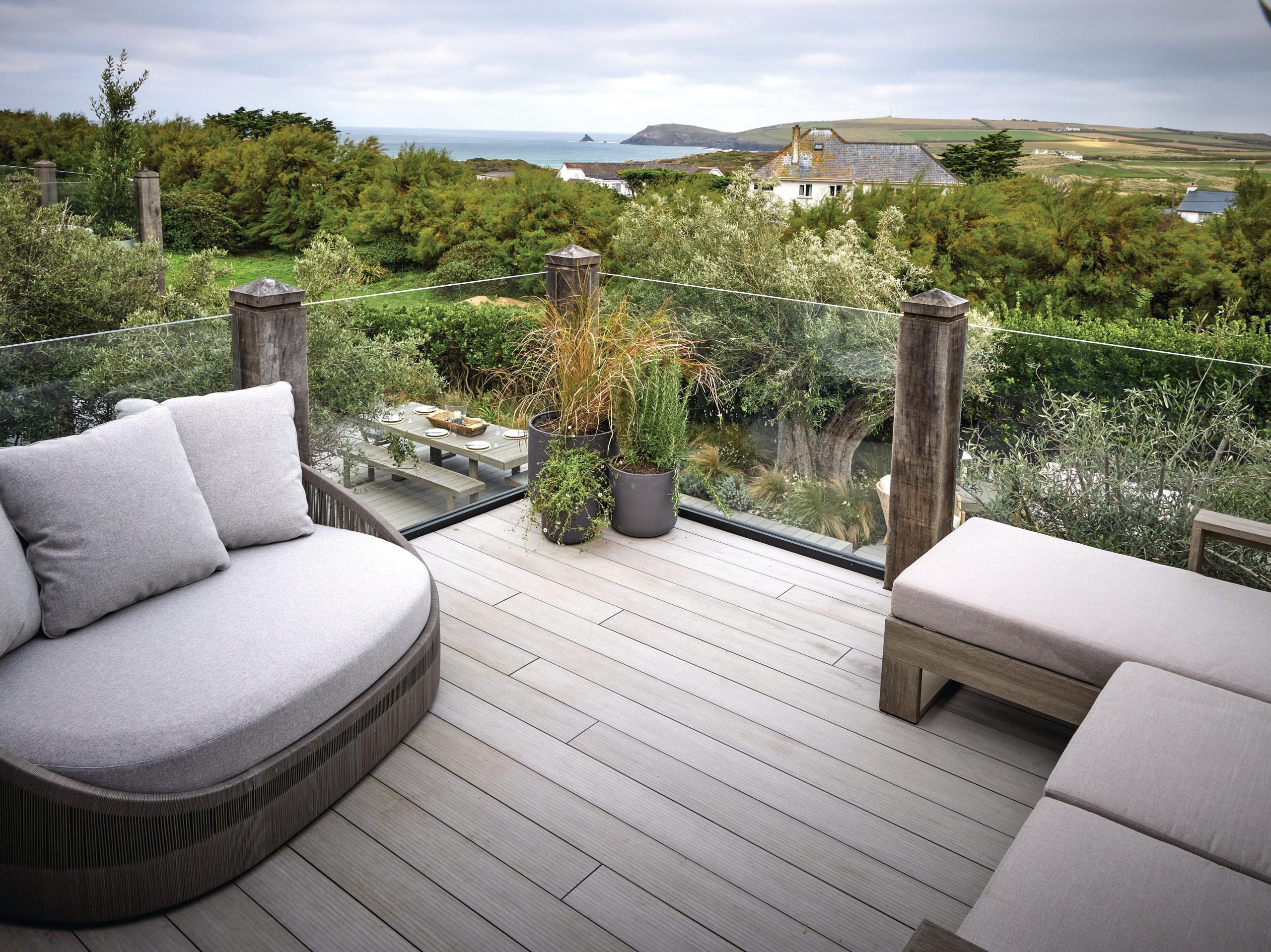 Seating on decking