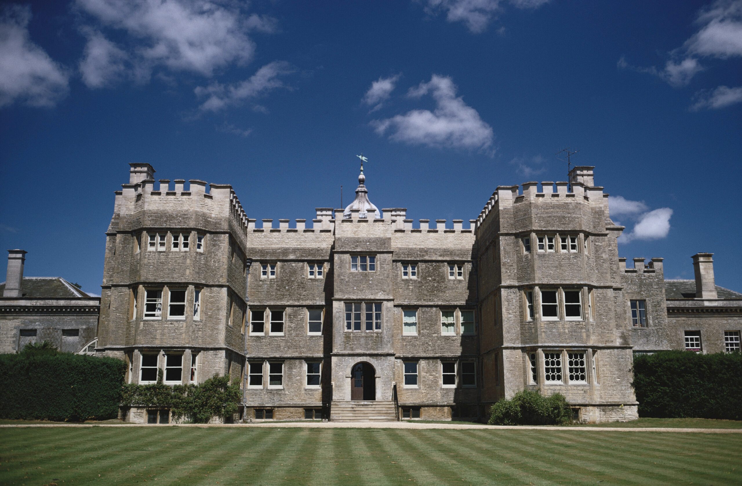 A general view of Rousham house, a Jacobean country house built mainly in the 1700's, 