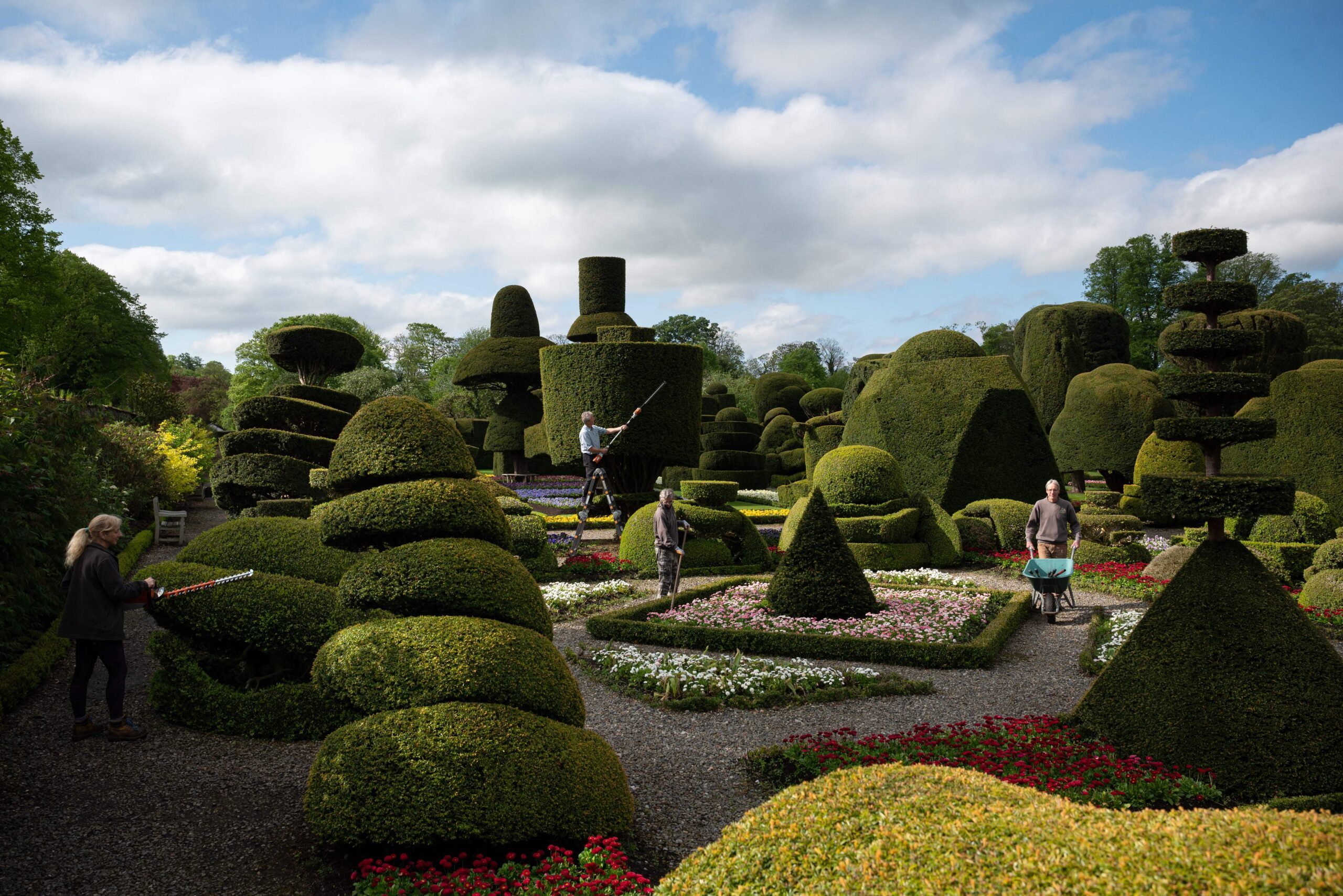 Levens Hall, an Elizabethan stately home, near Kendal in north-west England