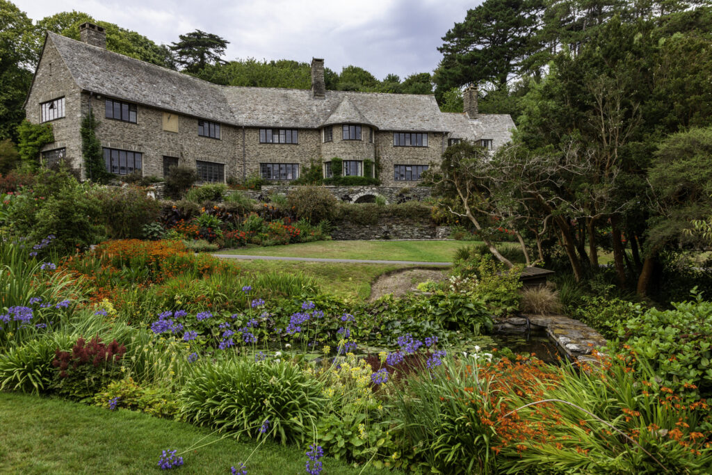 The house and garden in July at Coleton Fishacre, Devon Coleton Fishacre