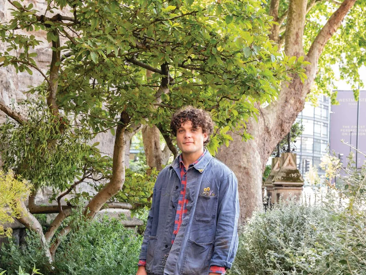 Will Scholey Garden designer Will Scholey in the Garden Museum in London