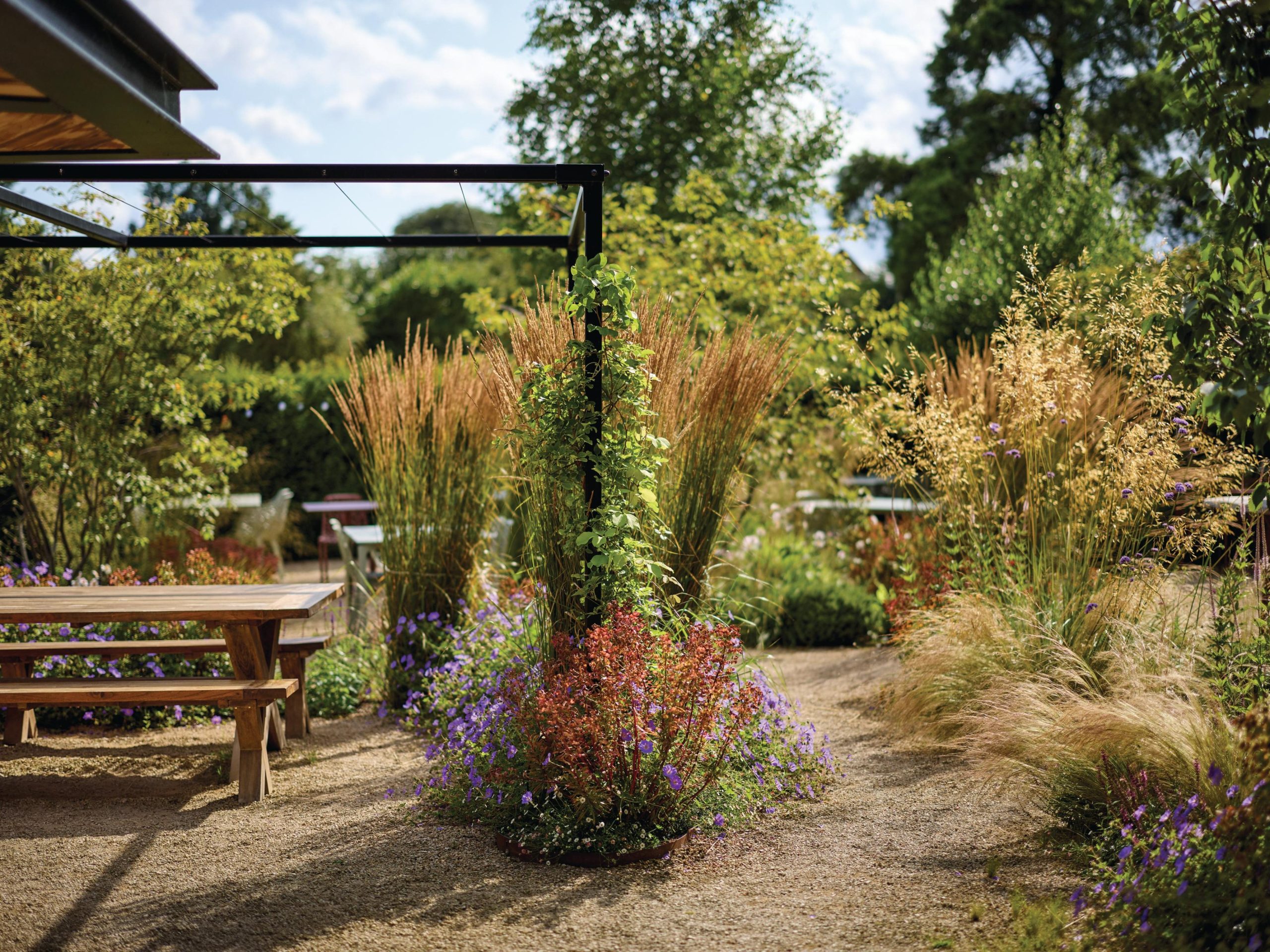 Garden with seating