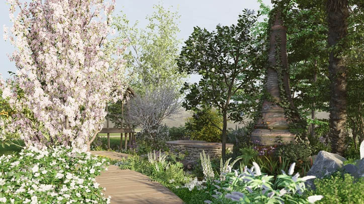 Burma Skincare Initiative Spirit of Partnership Garden designed by Helen Olney