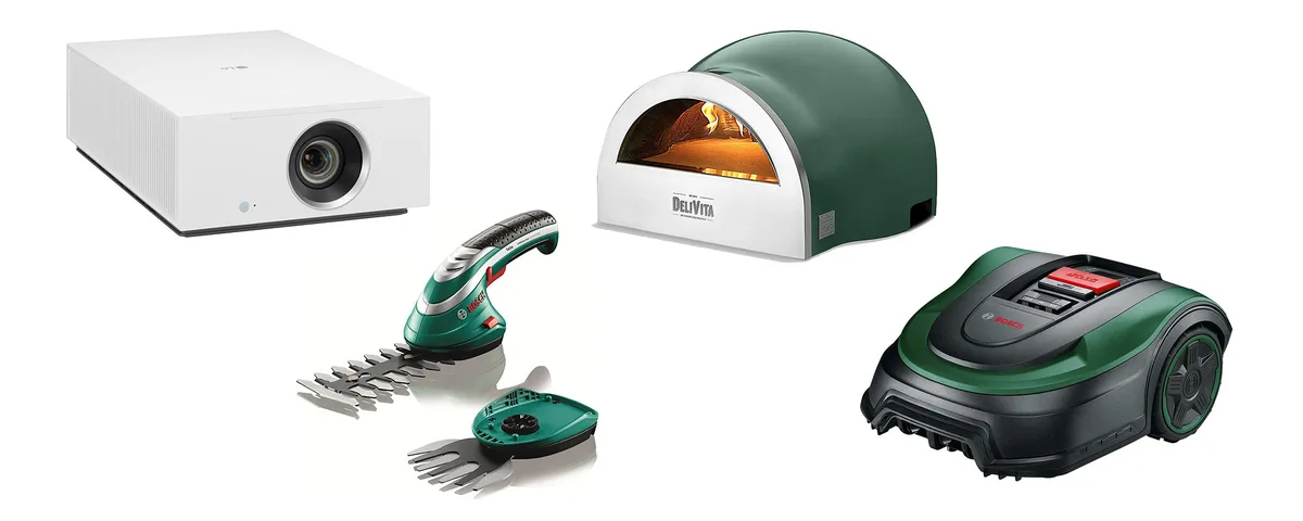 Compilation of garden gadgets A compilation of garden gadgets on a white background