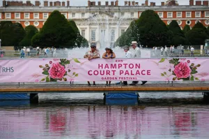 Visitors at RHS Hampton Court Palace Garden Festival Visitors at RHS Hampton Court Palace Garden Festival