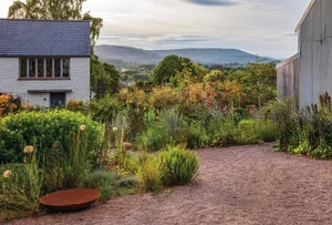 Highfield Farm in Wales Cottage garden and house