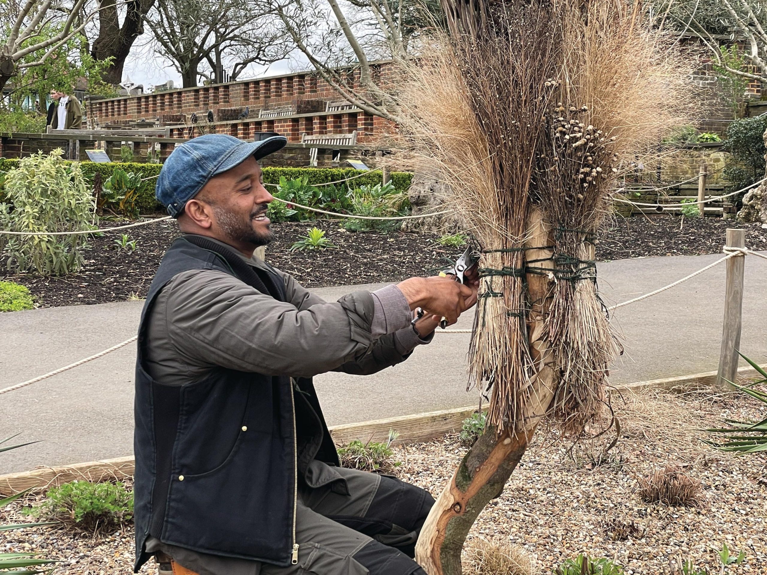 Man gardening