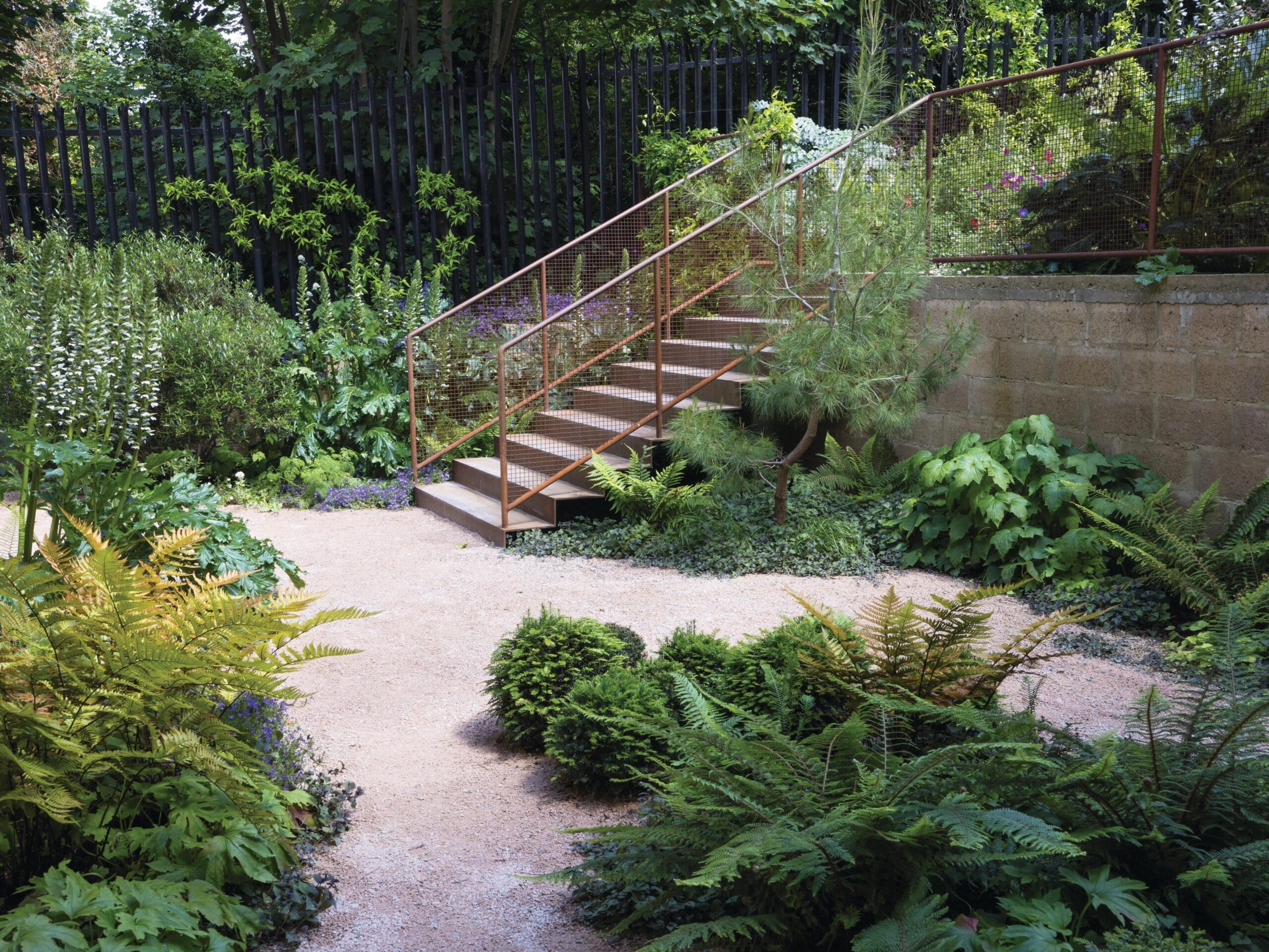 Garden with steps
