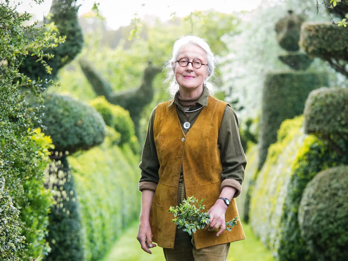 Charlotte Molesworth in her garden Charlotte Molesworth in her garden at Balmoral Cottage.