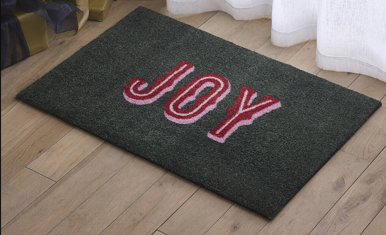 Joy Christmas mat