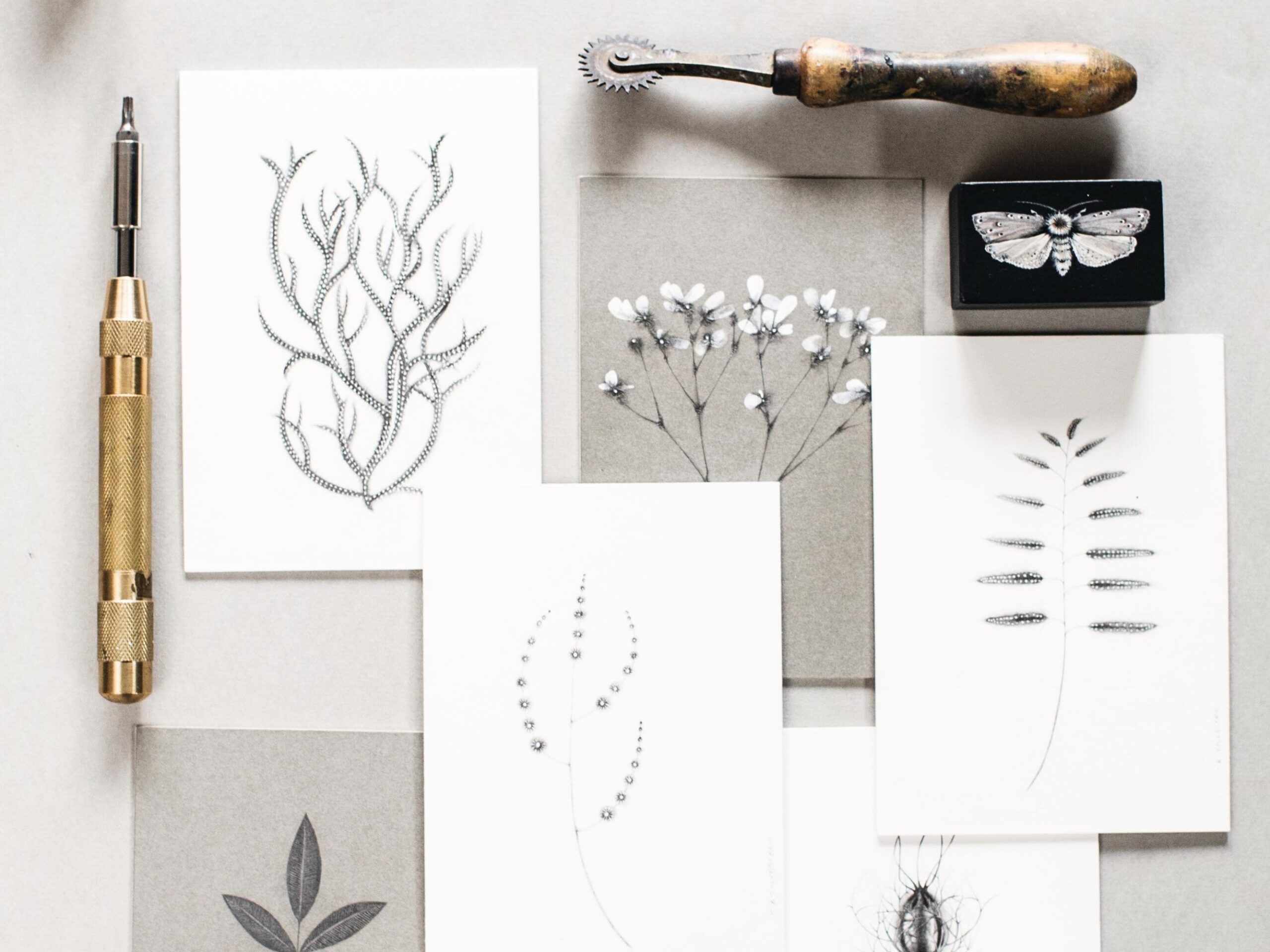 Allison Sylvester's prints and tools