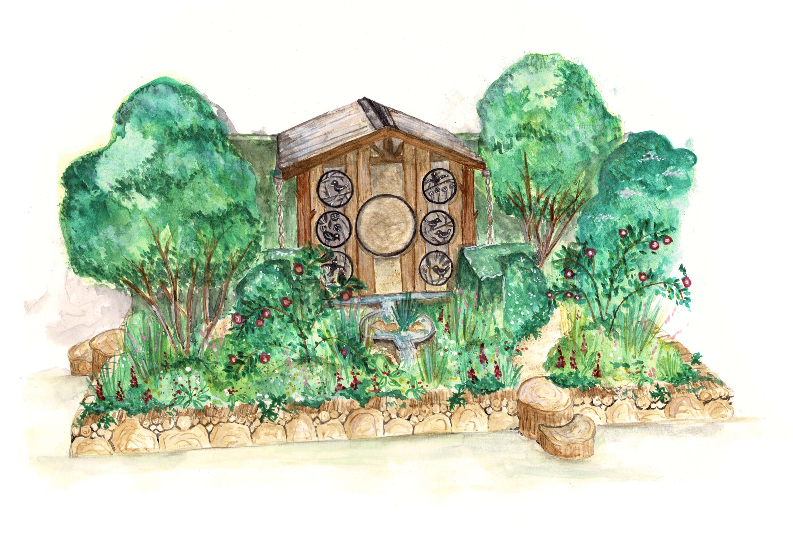 Songbird Survival Garden Designed by Nicola Oakey RHS Chelsea Flower Show 2025