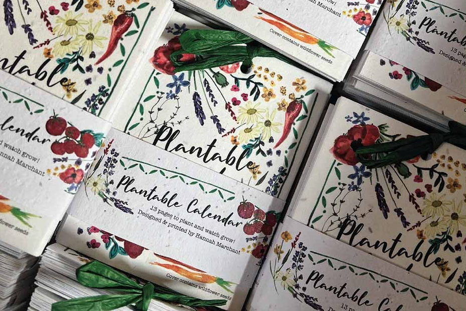 Plantable calendar from Hannah Marchant, a finalist for the Sustainable Product of the Year