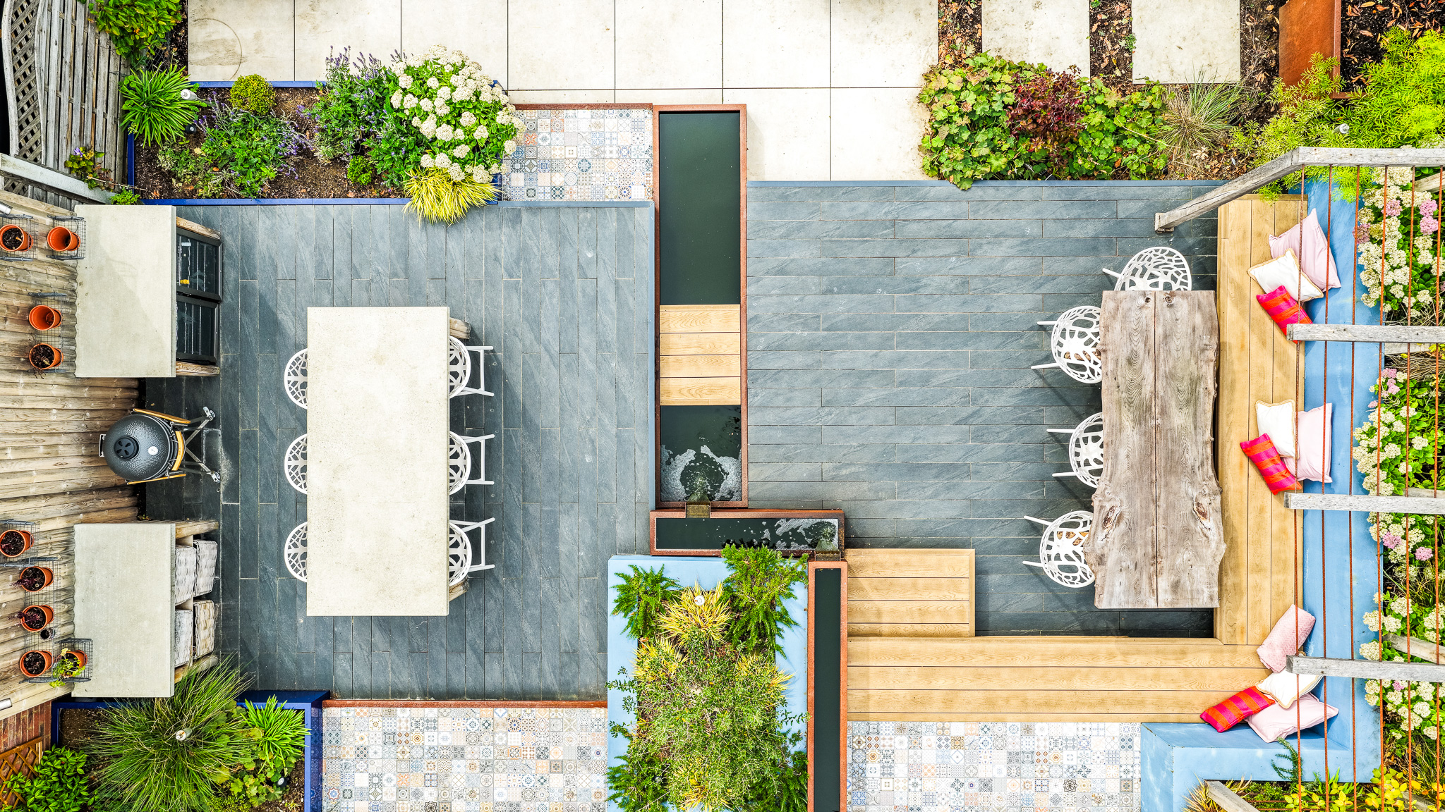 A garden in Essex designed by Katrina Kieffer-Wells of Earth Designs showcases creating a lived-in space.