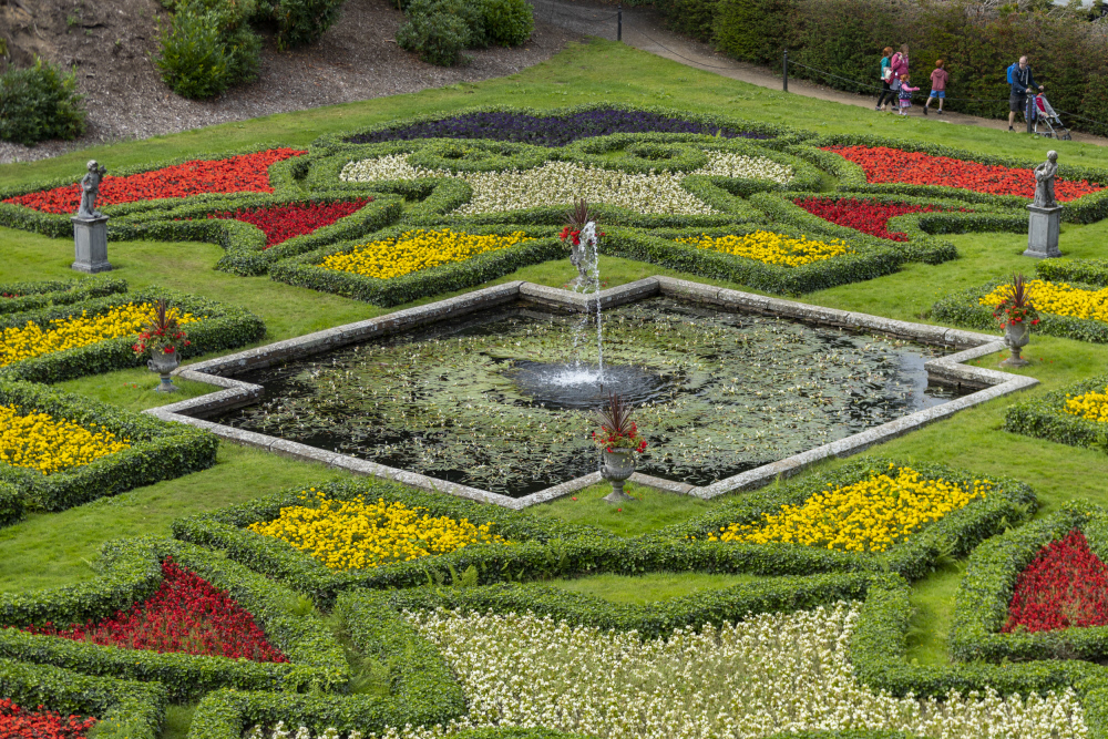 The formal Dutch garden at Lyme Park The formal Dutch garden at Lyme Park