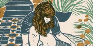 Rosanna Morris Illustration of woman gardening