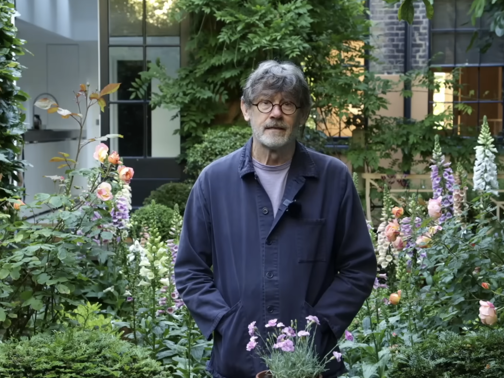 Nigel Slater touring around his own garden