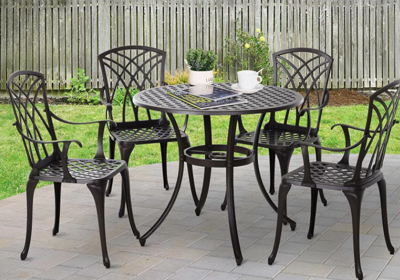 Modern metal garden furniture: Shynel Round