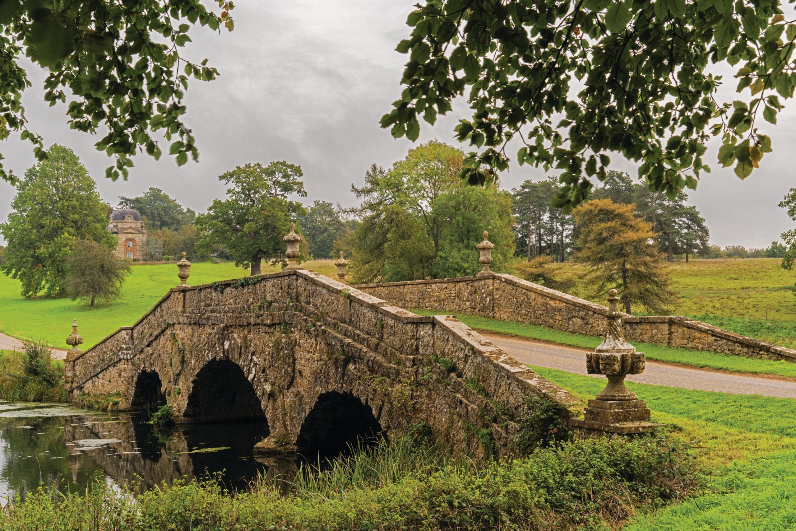 The Oxford Bridge at Stowe, Buckinghamshire.