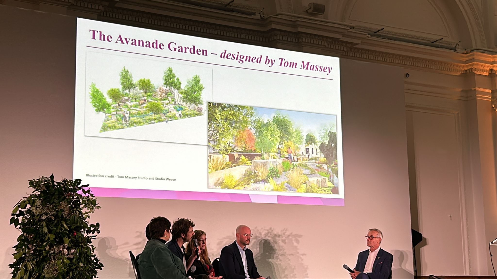 Tom Massey discusses his design for RHS Chelsea Flower Show 2025 at the RHS Autumn Conference.