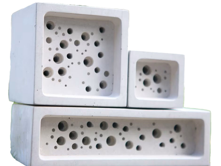 Bee bricks on a white background