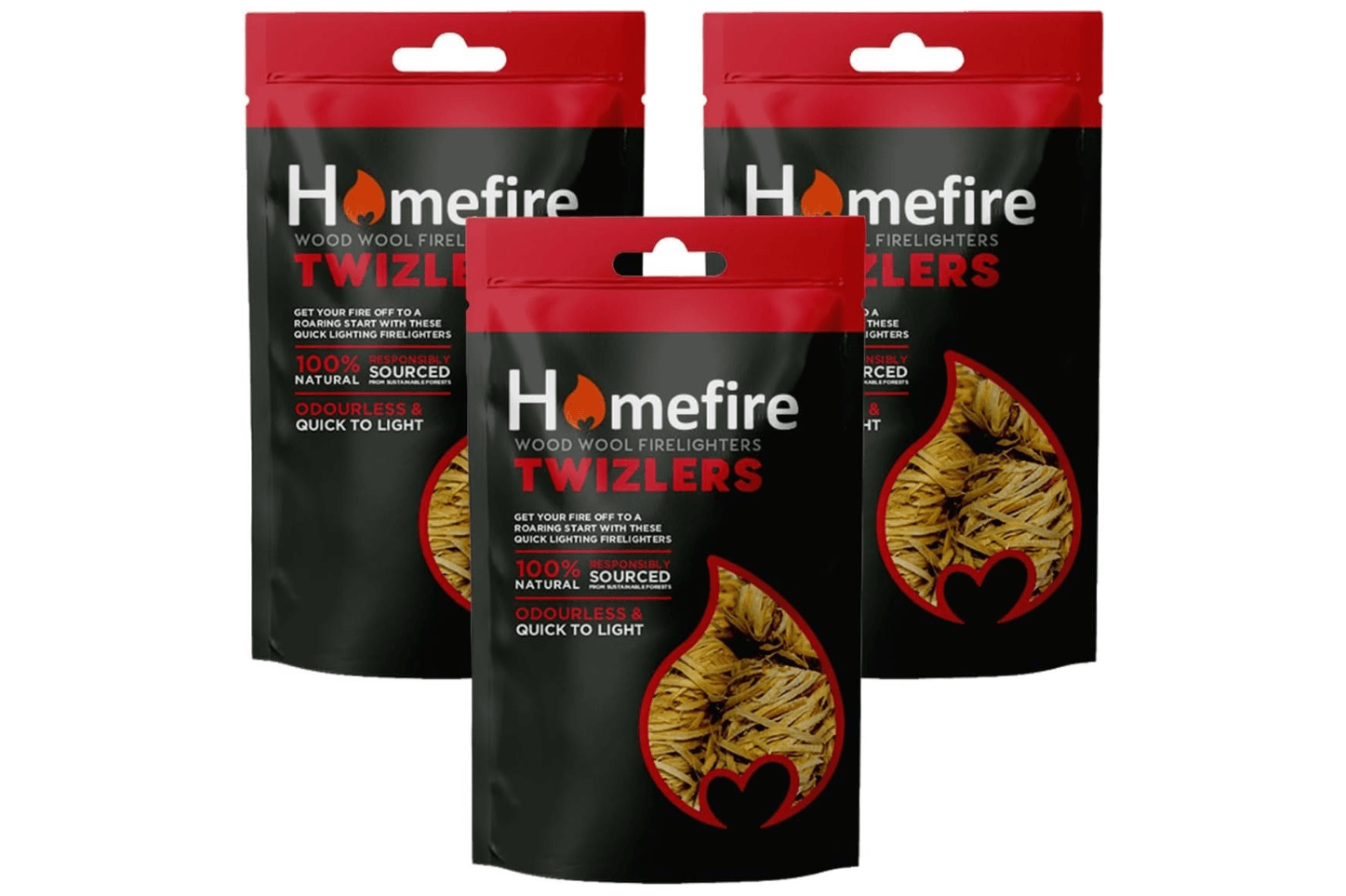 Homefire Wood Wool Firelighters Twizlers