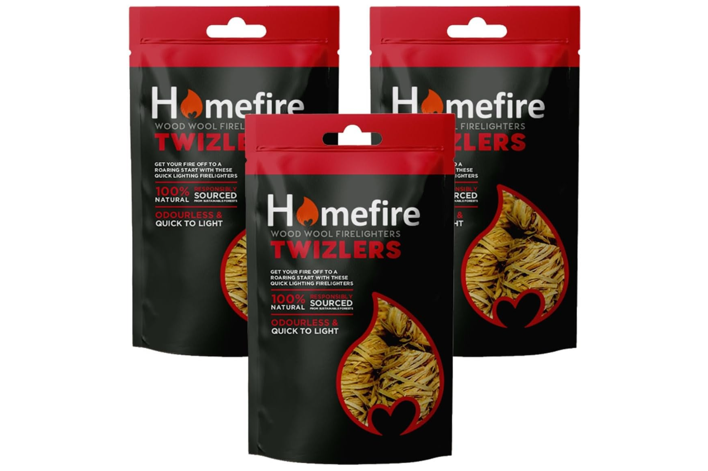 Homefire Wood Wool Firelighters Twizlers