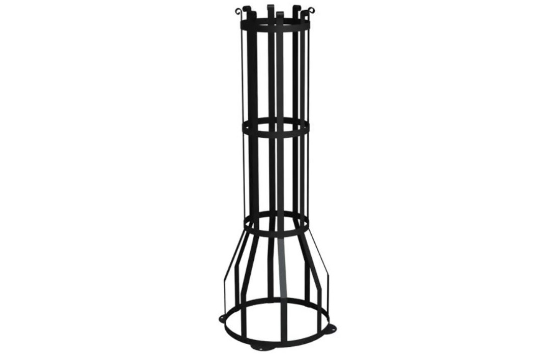 Dimcar metal tree guard on a white background