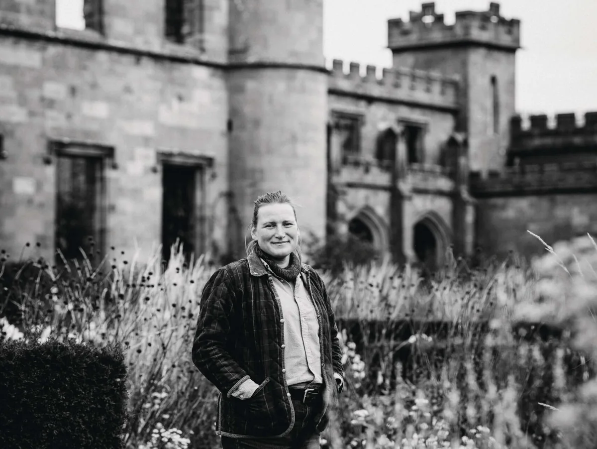 Andrea Brunsendorf head gardener at Lowther Castle portrait Andrea Brunsendorf head gardener at Lowther Castle portrait