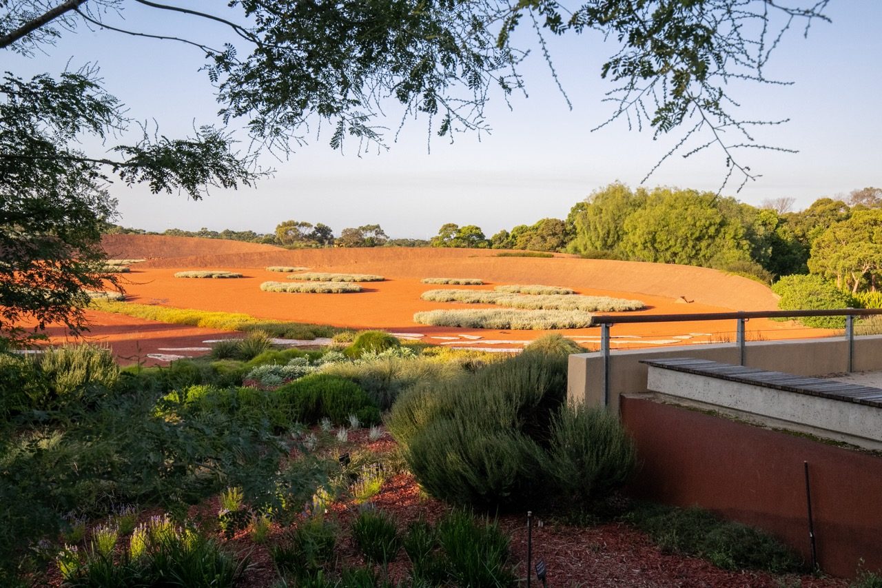 Cranbourne Gardens has its own striking Red Sand Garden. Credit: Royal Botanic Gardens Victoria