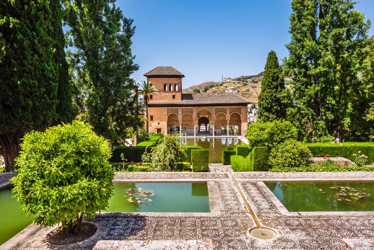 The Alhambra has many gardens and courtyards to explore. Credit: Getty / Manfred Gottschalk