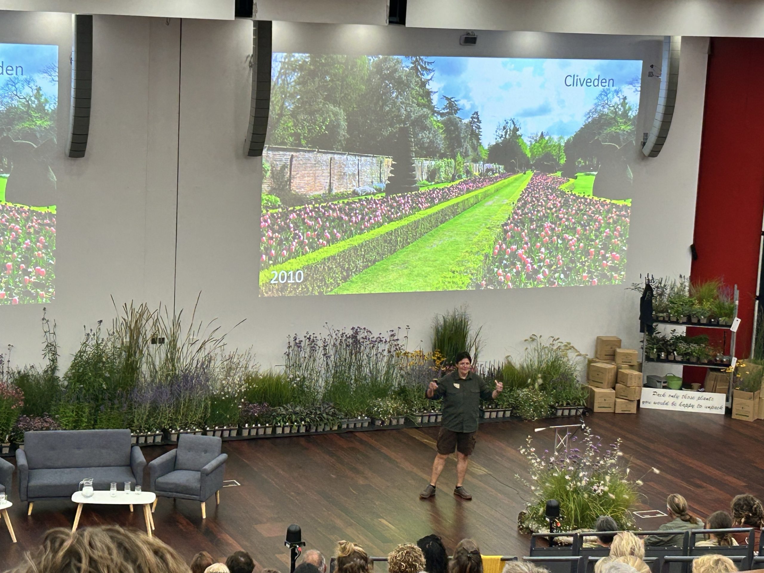 Sheila Das presenting her 'slow gardening' mission for the National Trust.