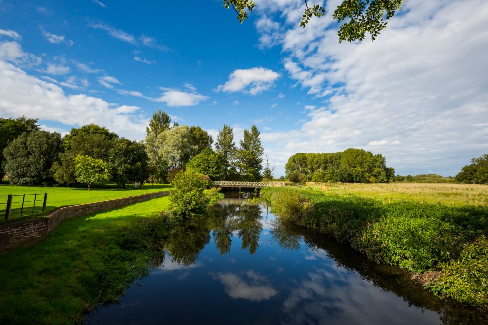 The River Arrow at Coughton Court, Warwickshire