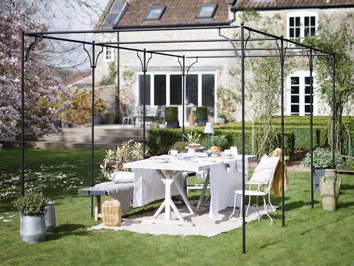 Agriframes Provence Pergola in a garden