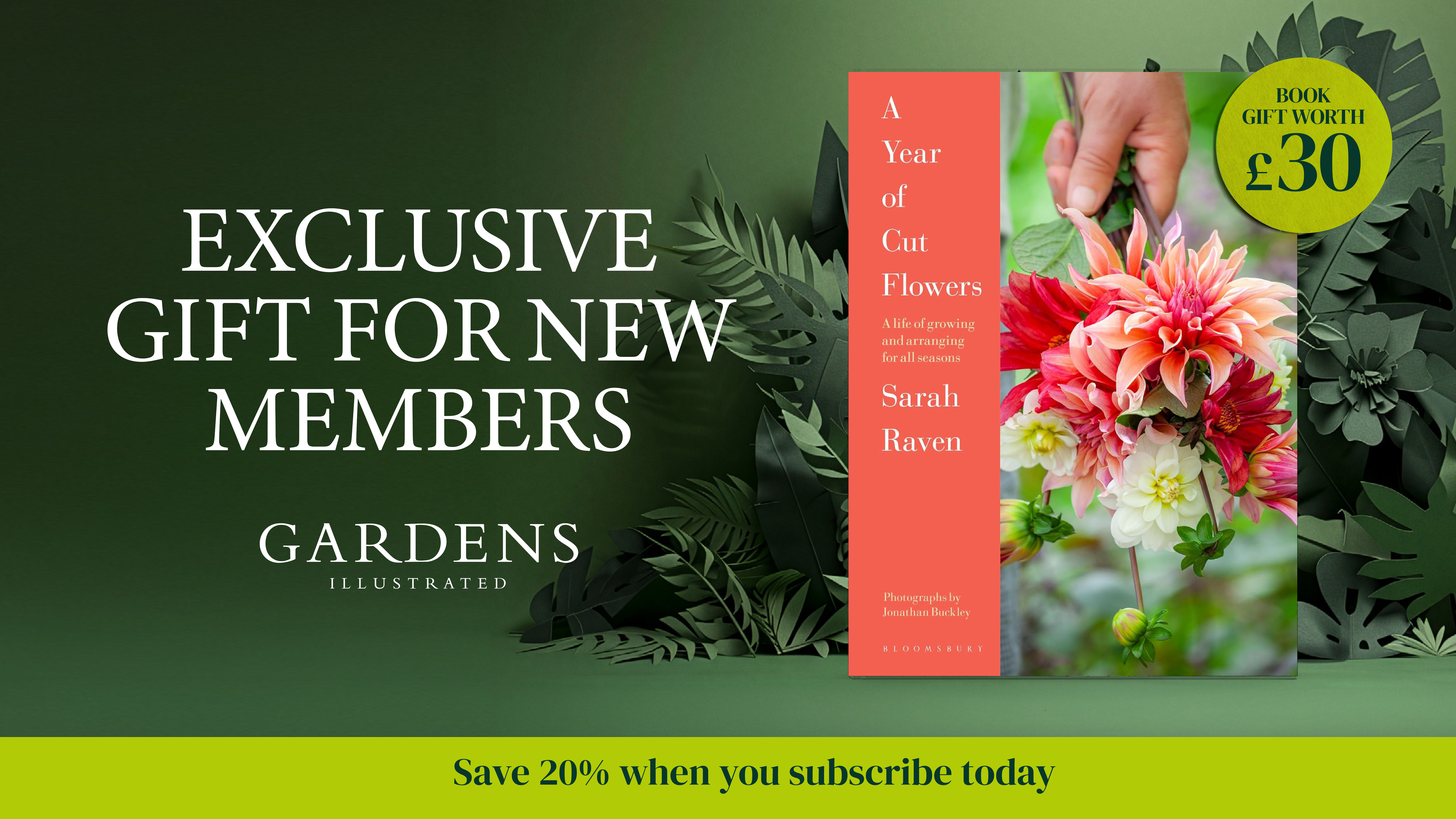 Gardens Illustrated subs offer promotion Sarah RAven A Year of Cut Flowers