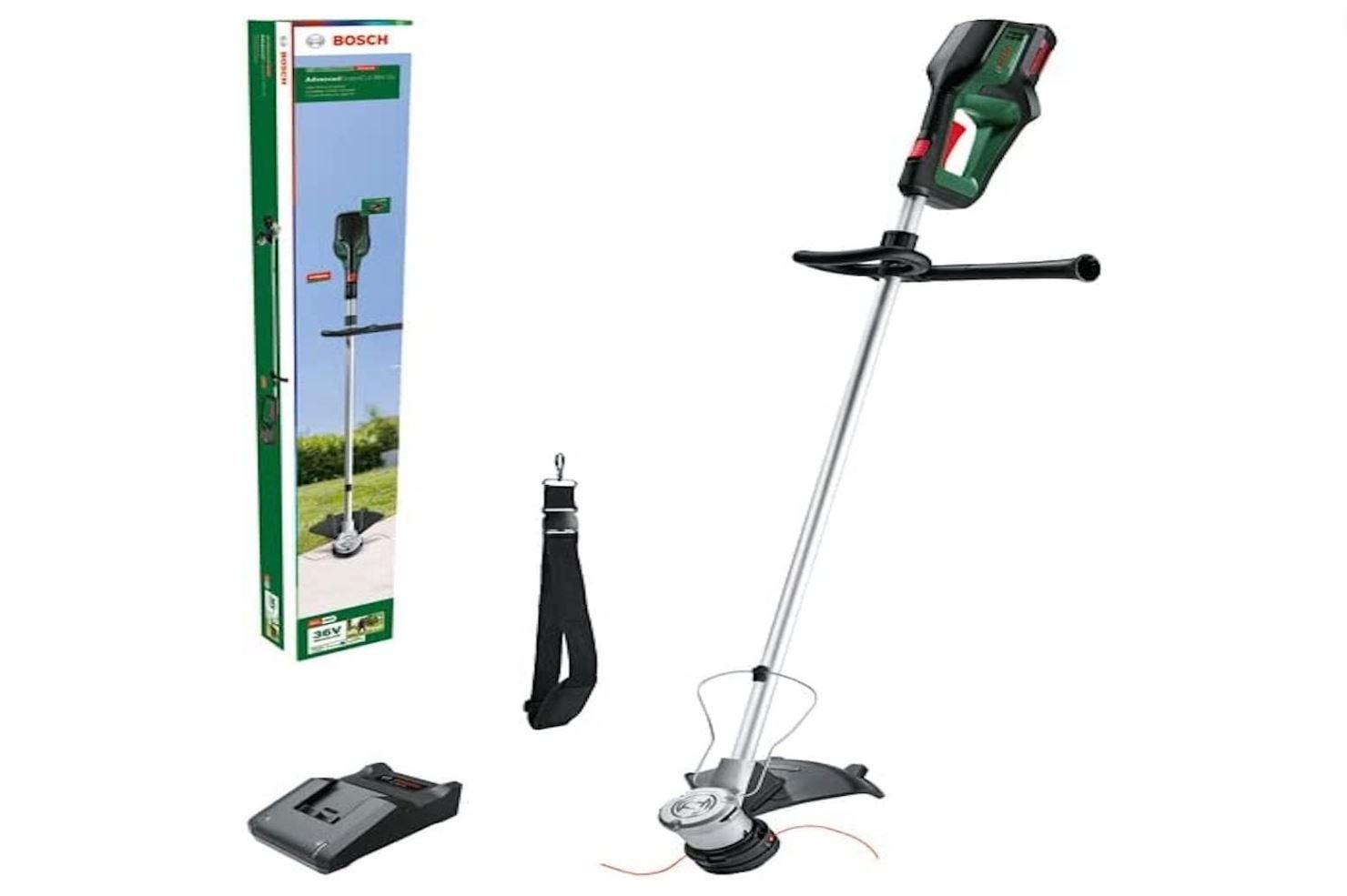 Bosch Cordless Grass Trimmer on a white background