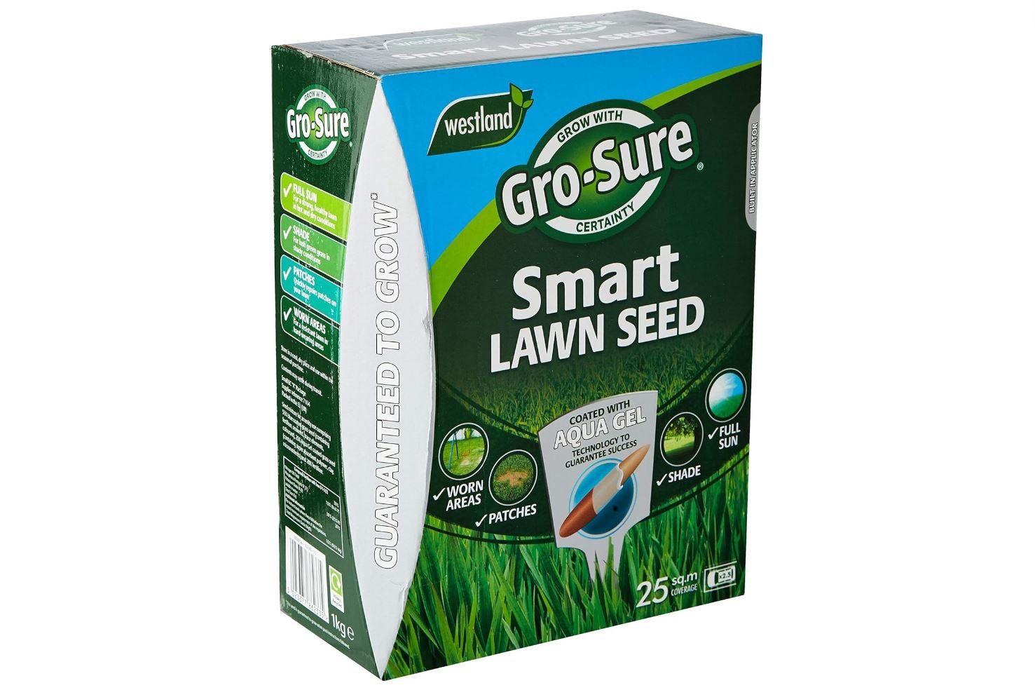 Gro-Sure Aqua Gel Coated Smart Grass Lawn Seed on a white background
