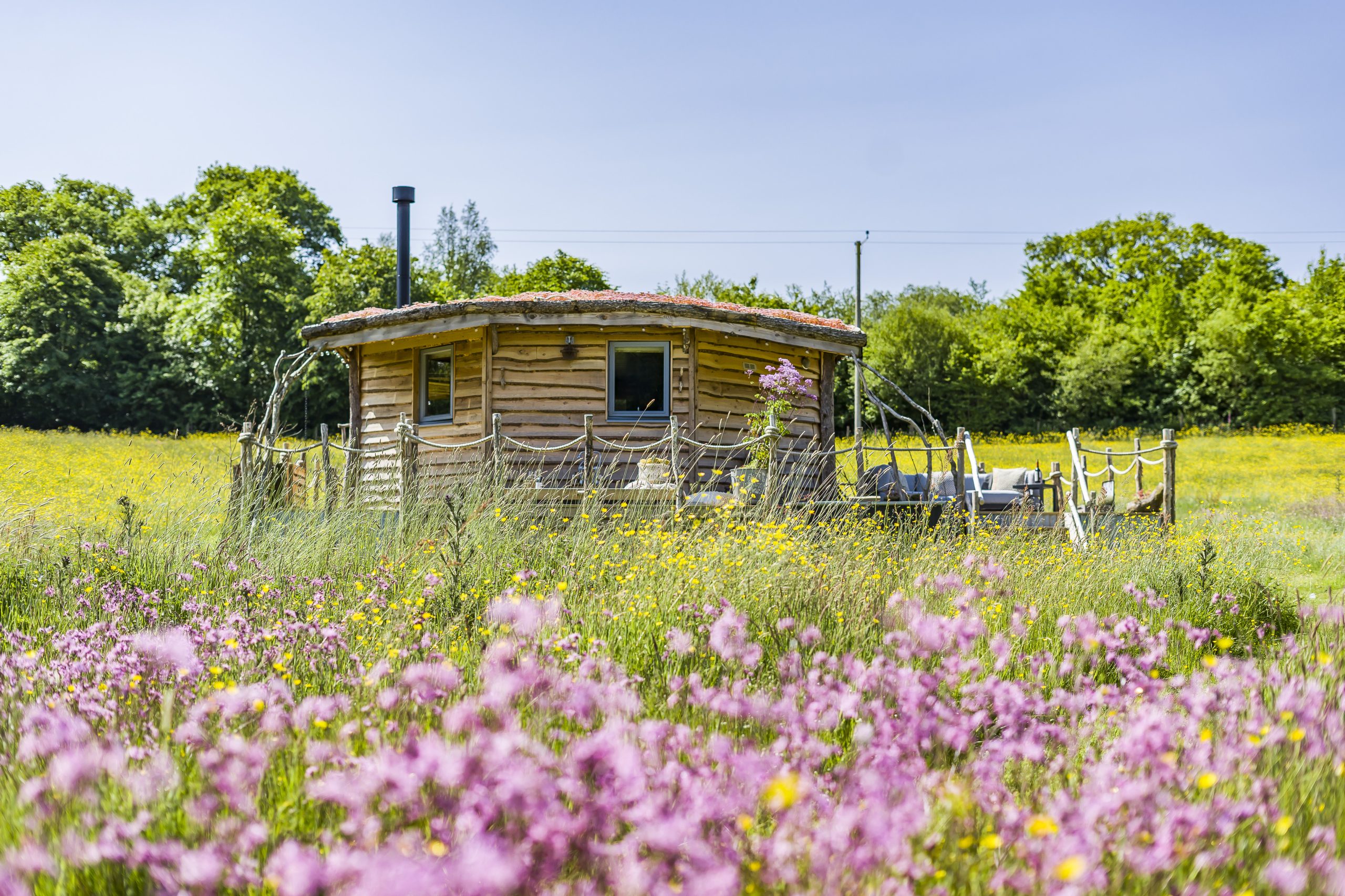 Airbnbs with gardens: Romantic luxury cabin in Camarthenshire