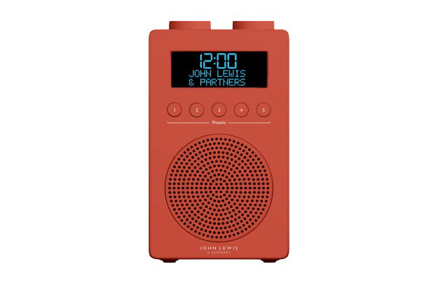 John Lewis ANYDAY Spectrum Solo Portable DAB+ FM Digital Radio on a white background