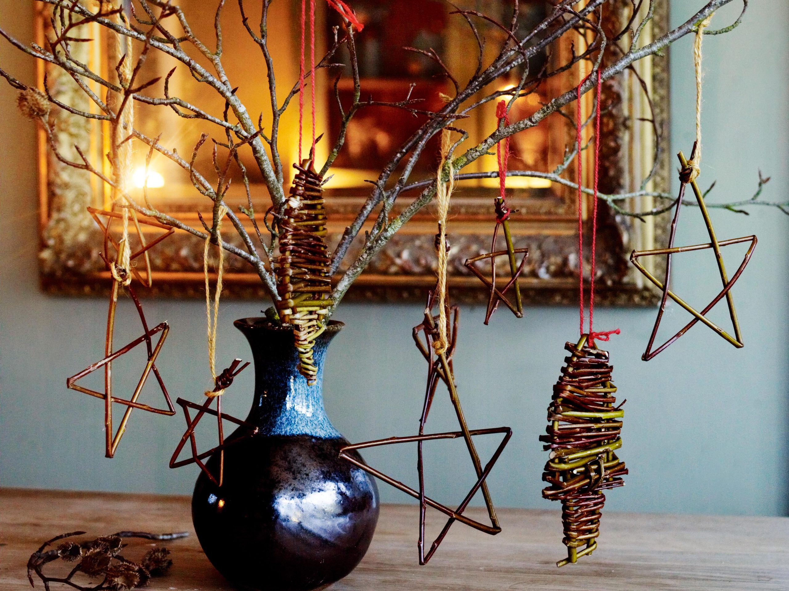 Hanging Christmas decorations