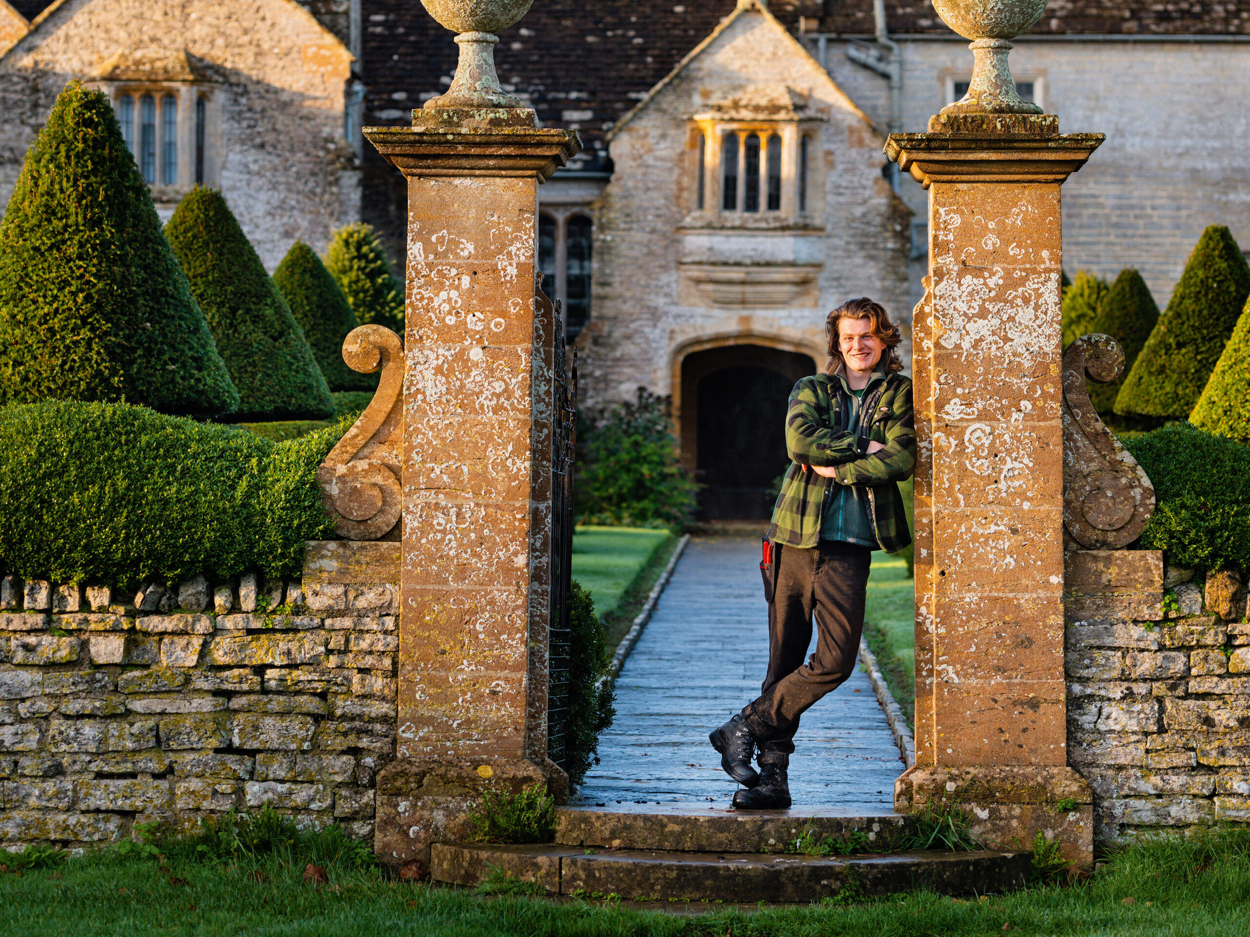 Sam Hickmott, the gardener at Lytes Cary