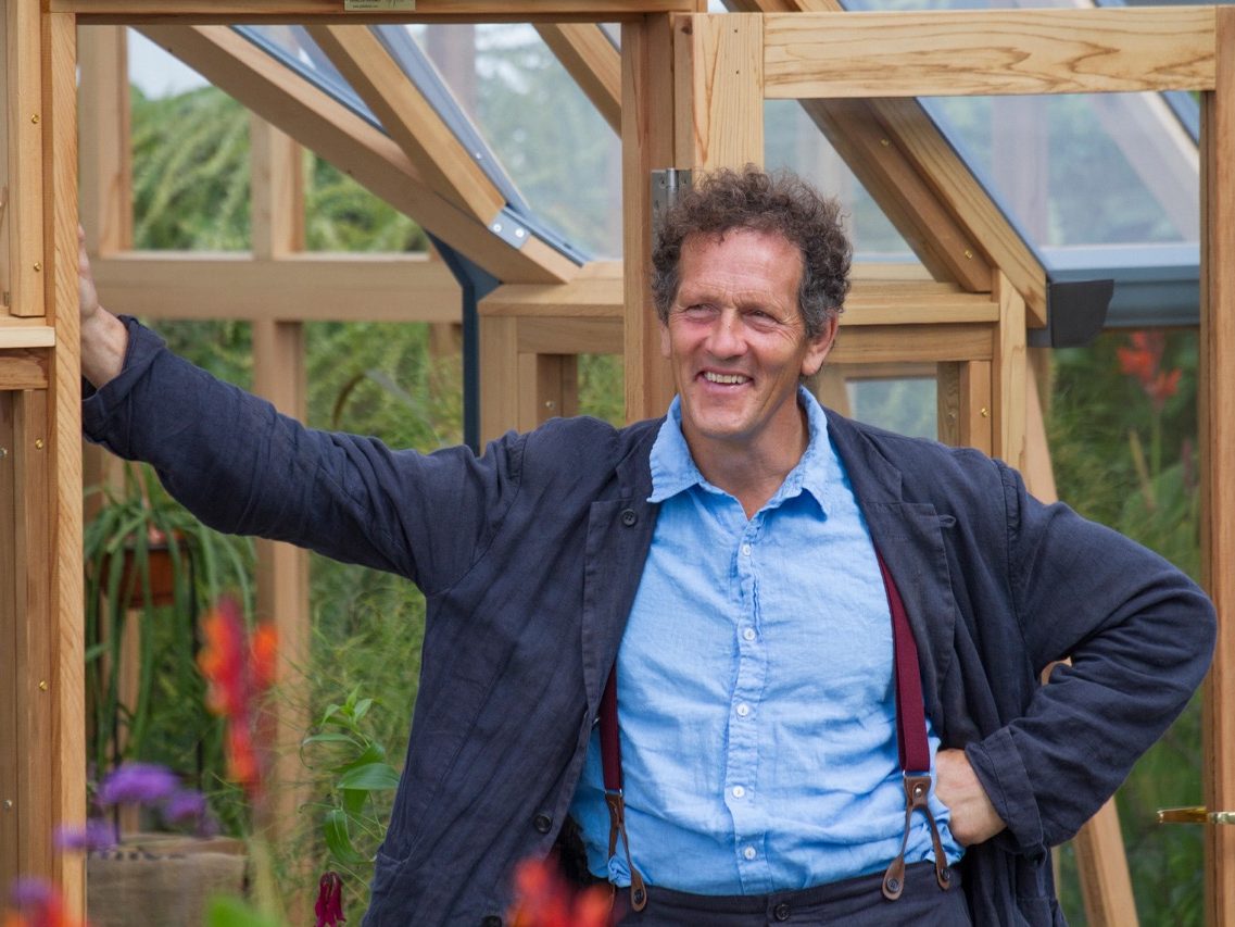 Man in garden