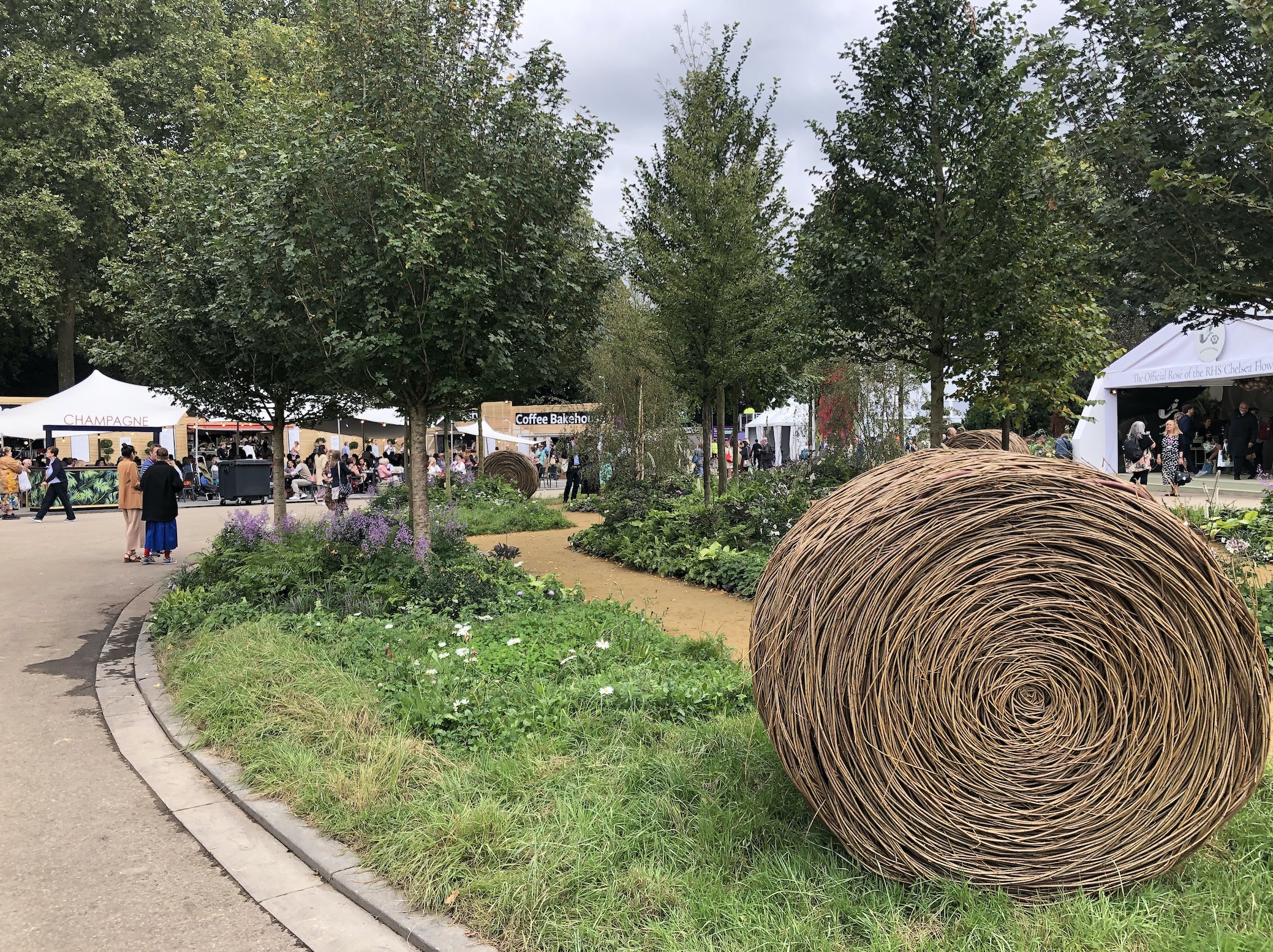 Screenshot 2021-09-21 at 15.51.16 The show gardens were as impressive as ever. The RHS Queens's Green Canopy Garden is this year's largest, with more than 3500 plants and 21 native trees.