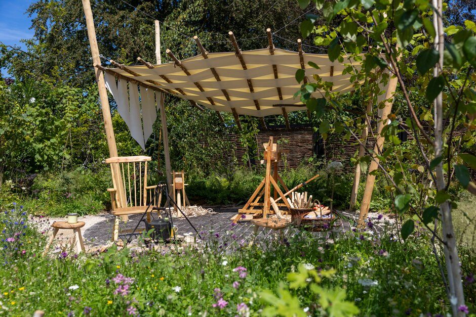 Ruskin Mill Trust Artisan Woodland Craft Garden. Designed by Rachael Austin.