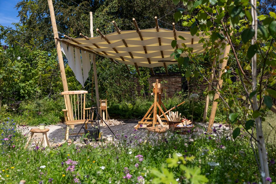 Ruskin Mill Trust Artisan Woodland Craft Garden. Designed by Rachael Austin.