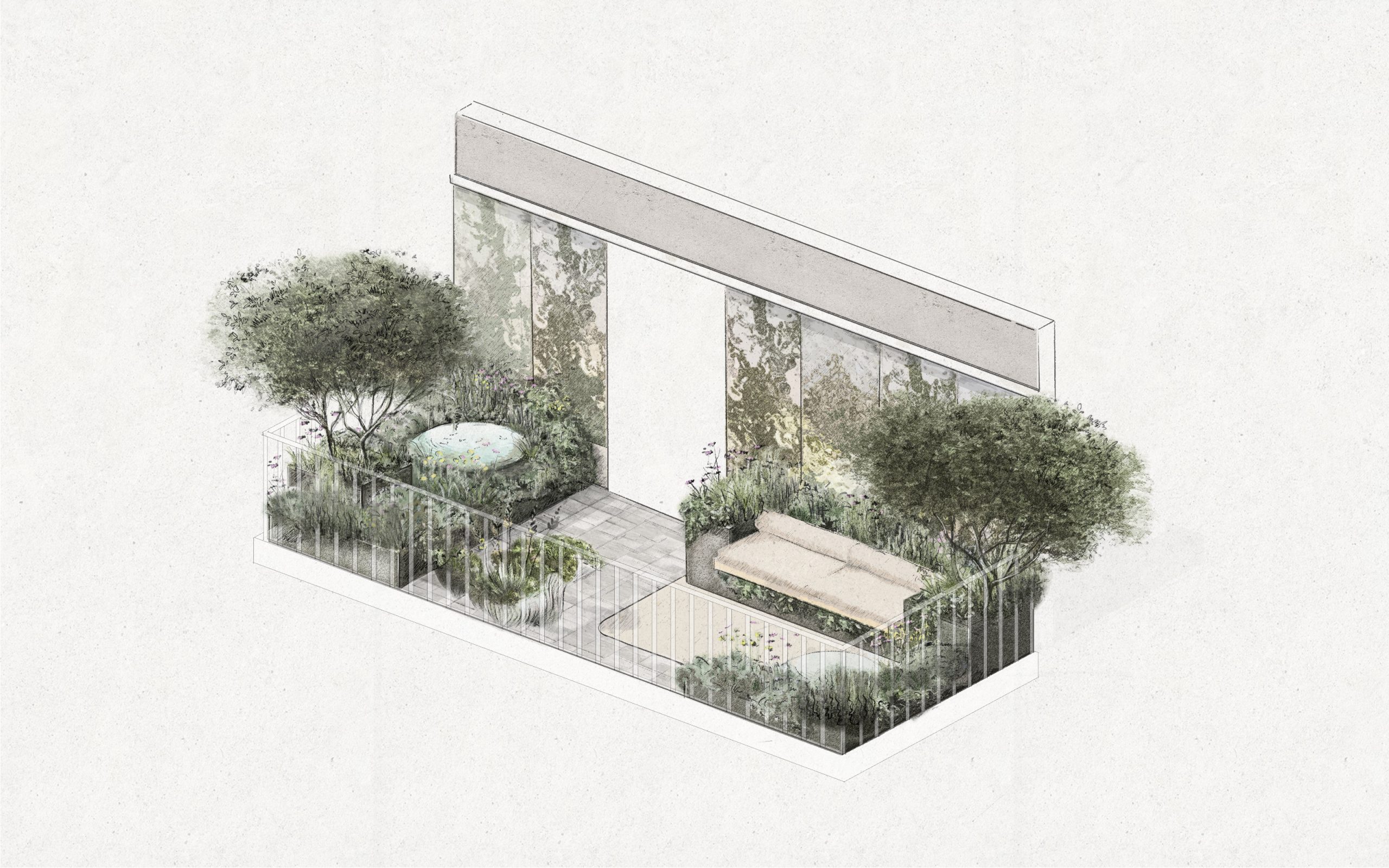 Navium Blue Mind Garden at Chelsea Flower Show