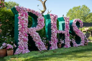 Chelsea Flower Show floral installation by Pinstripe & Peonies Chelsea Flower Show floral installation by Pinstripe & Peonies