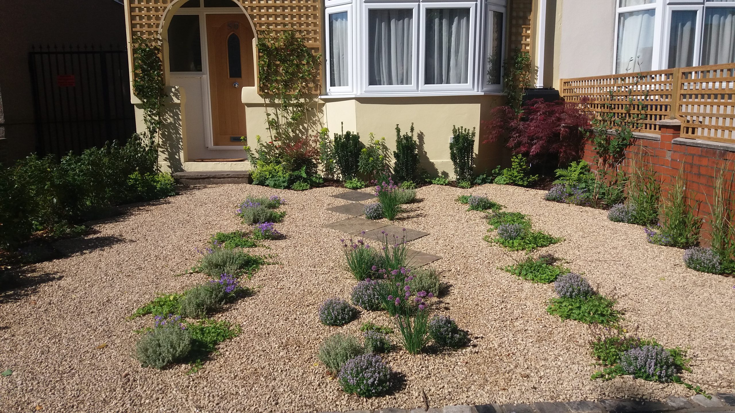 RHS Greening the Grey front garden parking project 2017